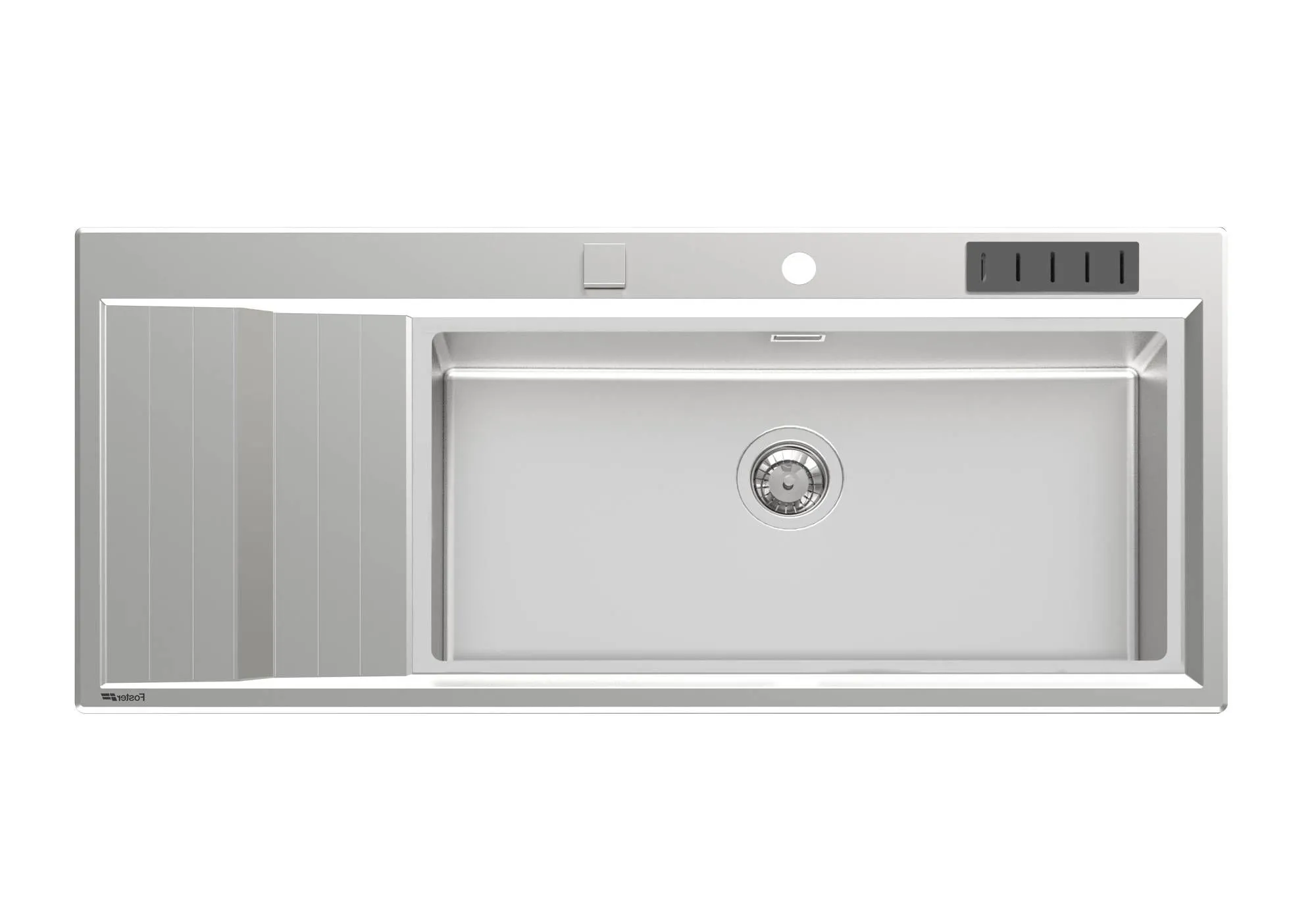 FOSTER 4504051 STRIPE zlewozmywak stal prawa komora 117 x 51 cm