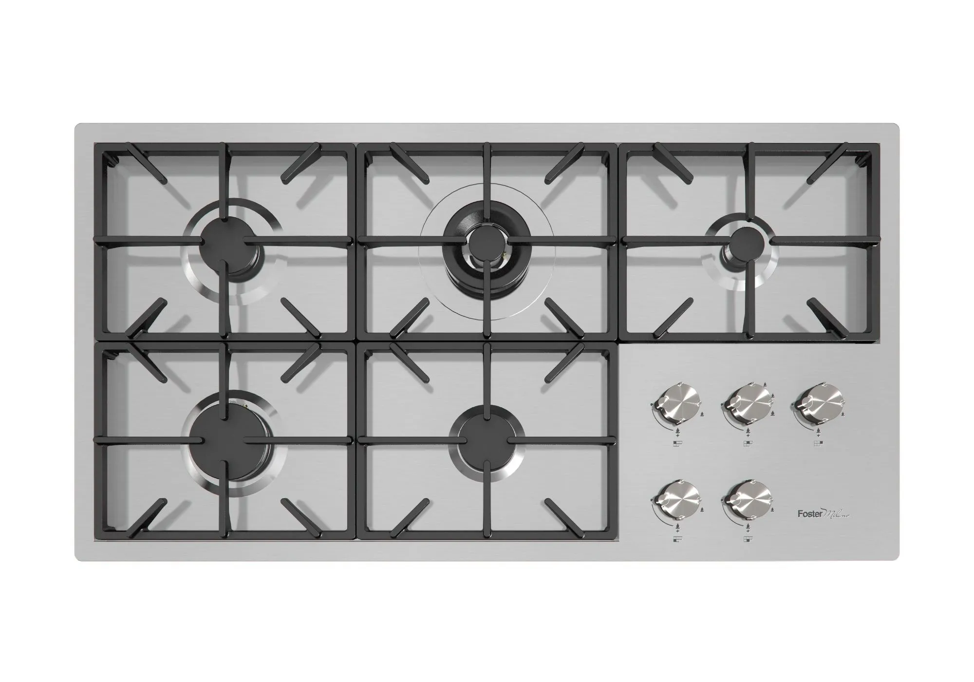 FOSTER 7638000 MILANO 1056x560 Płyta gazowa 5 palników płaska krawędź