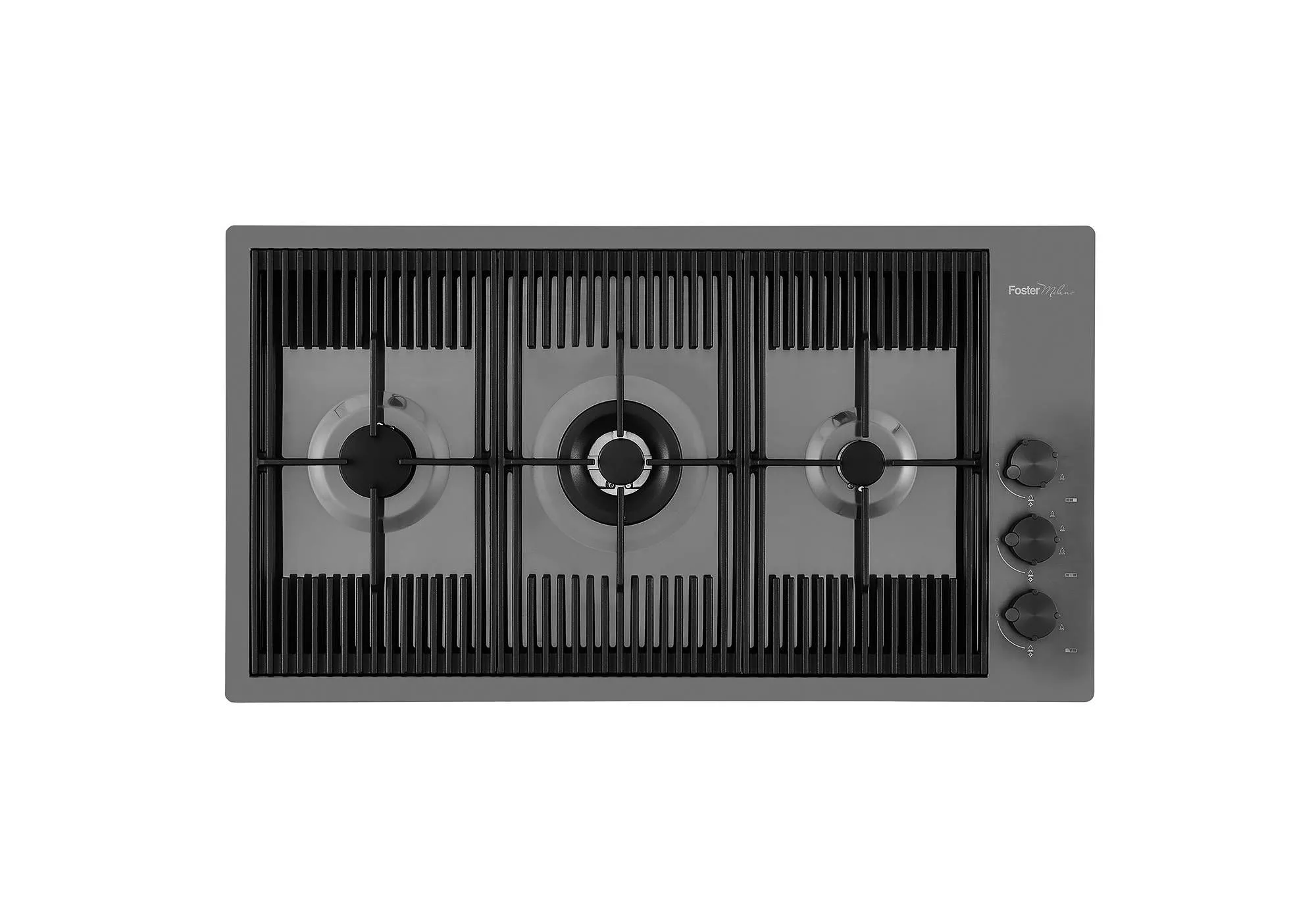 FOSTER 7680006 MILANELLO HOB 3G 870x476 FM GUNMETAL