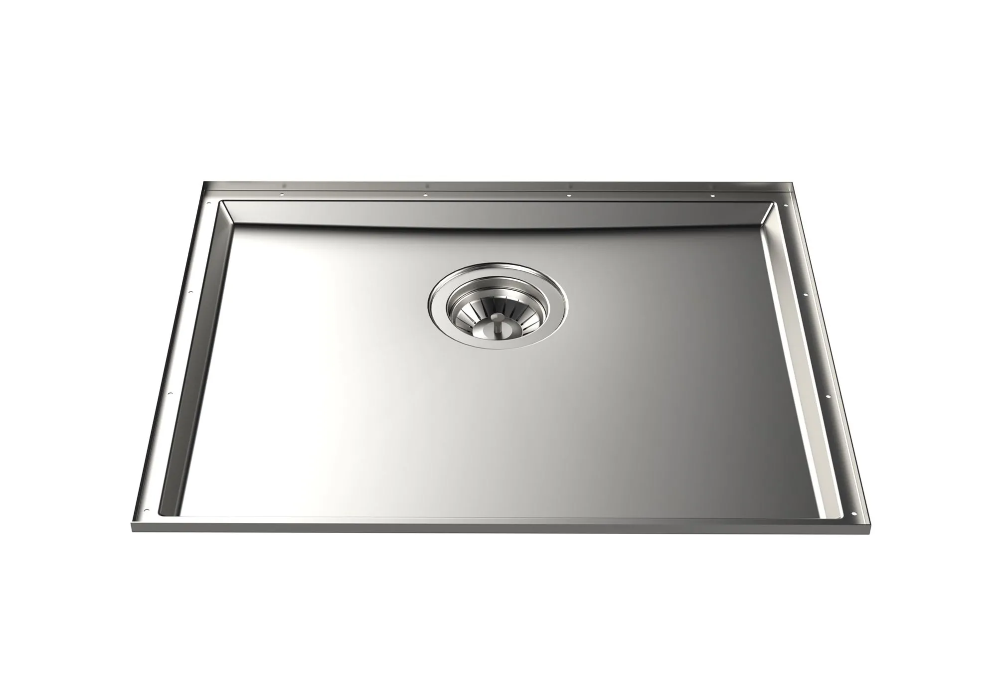 FOSTER 5555040 PHANTOM BASE cm 50x40 ST.STEEL Zalecane dla grubości 12 mm