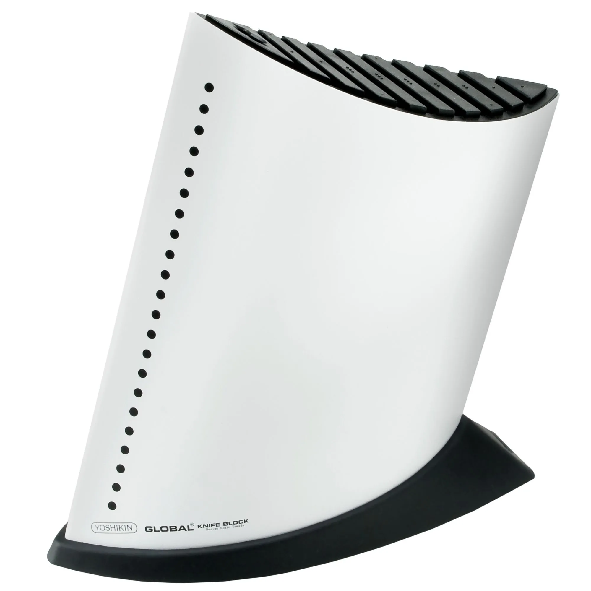 Blok na 9 noży w kształcie żaglowca – biały | Global