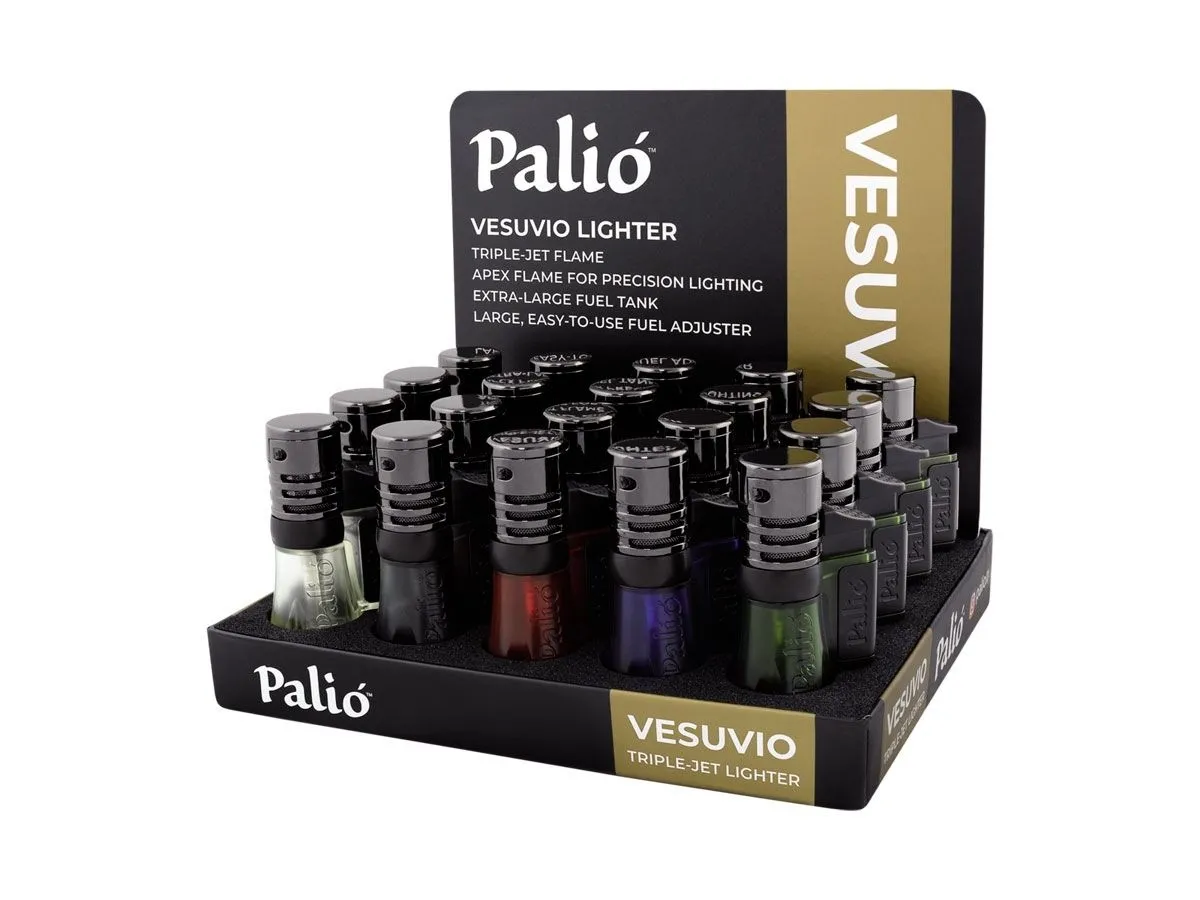 Paliò ACCENDISIGARI VESUVIO TRIPLE JET DISPLAY 20PZ