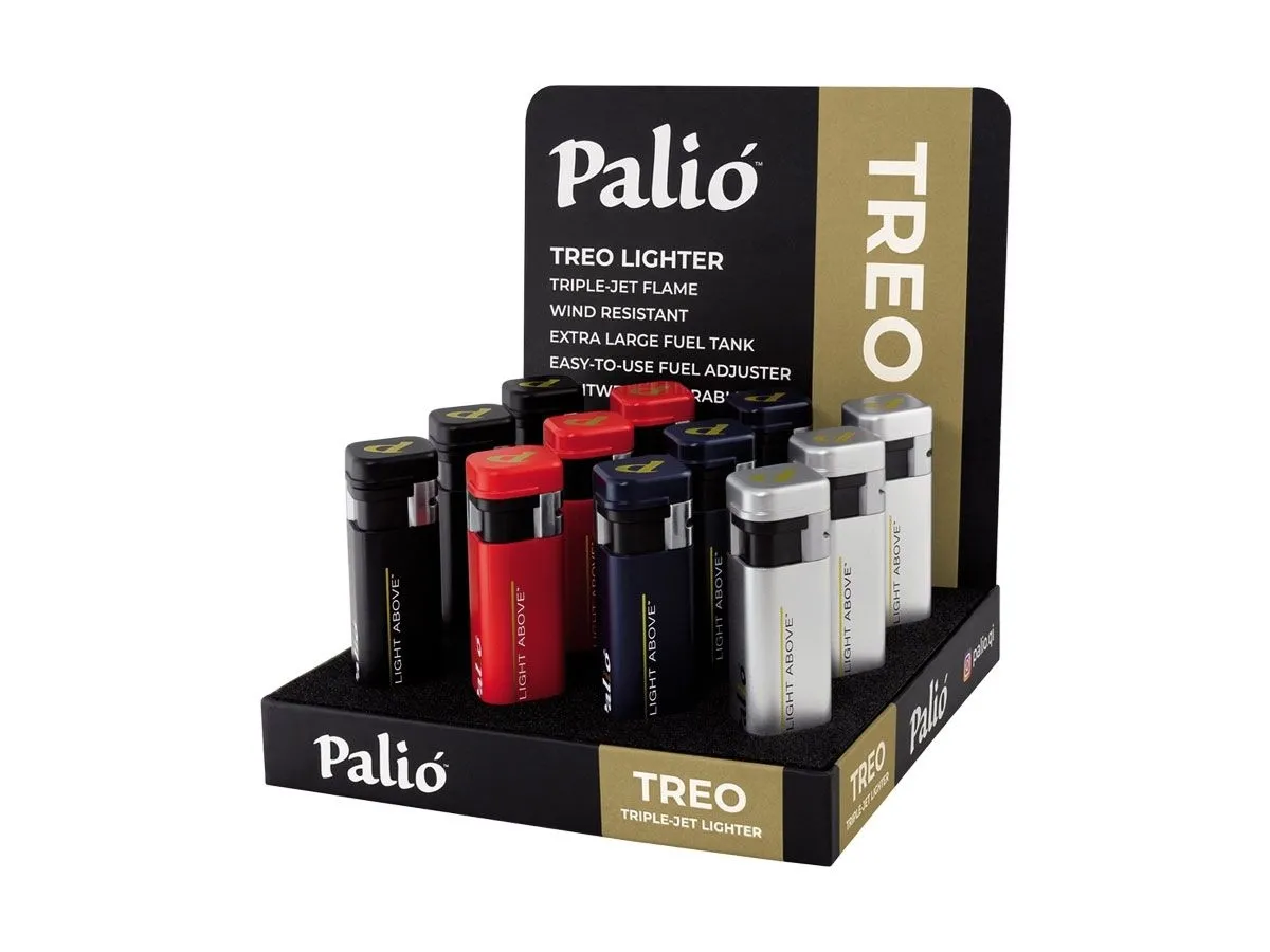 Paliò ACCENDISIGARI TREO TRIPLE JET DISPLAY 12PZ