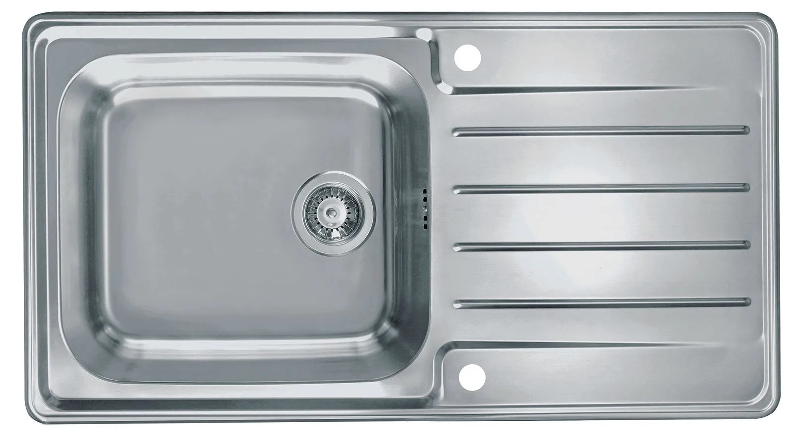 Alveus PRAKTIK 100 LEN 98x50 1K zlew wpuszczany, odpływ POP-UP z syfonem