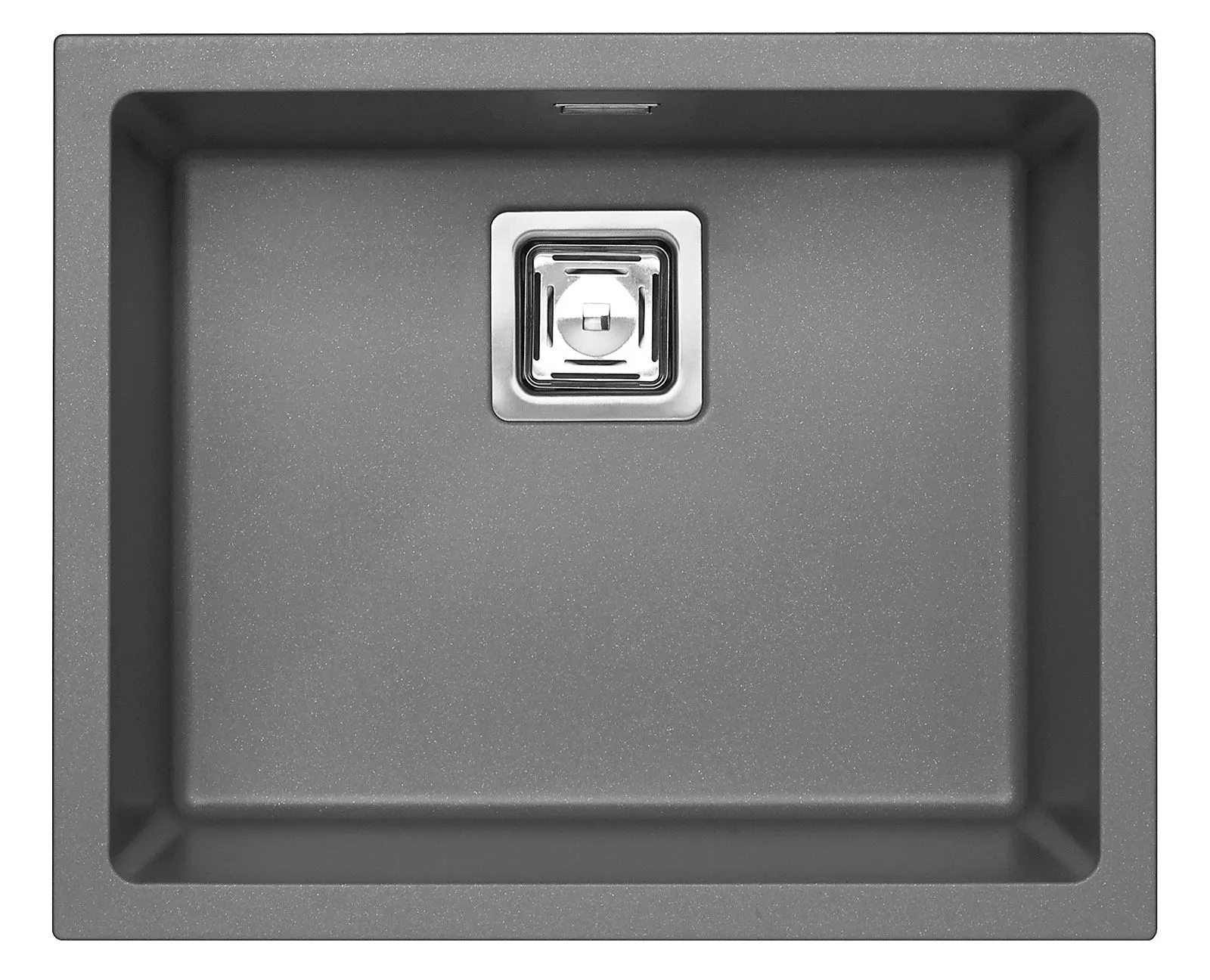 Alveus QUADRIX 50 kol. 04 steel (56x46)  Zlew Granital+ z syfonem POP-UP