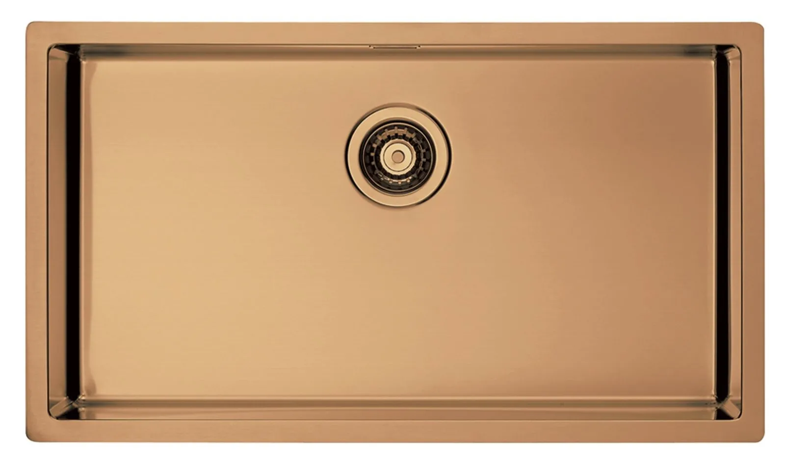 Alveus Monarch QUADRIX 60 MIEDŹ zlewozmywak stalowy 790x450mm