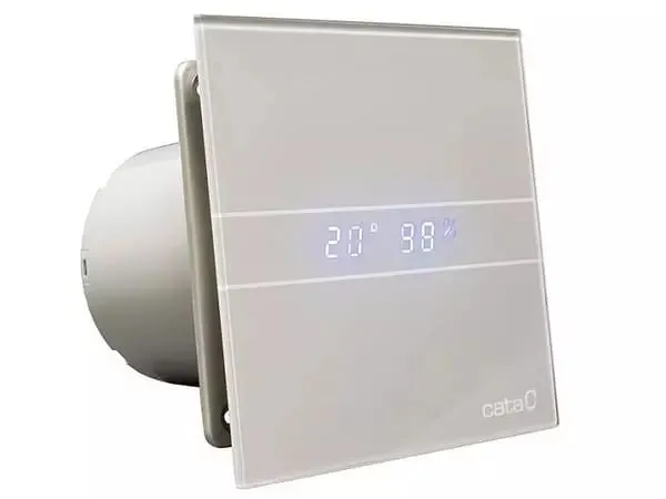 Wentylator łazienkowy CATA E100 GTH Srebrny z czujnikiem wilgotności