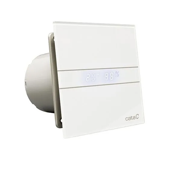 Wentylator łazienkowy CATA E 120 GTH biały LED czujnik wilgotności timer