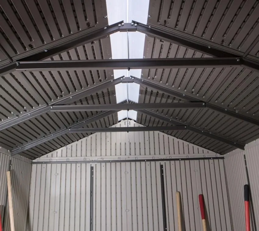 Lifetime Plastikowa szopa ogrodowa Lis jasnoszary 213x215x227 cm