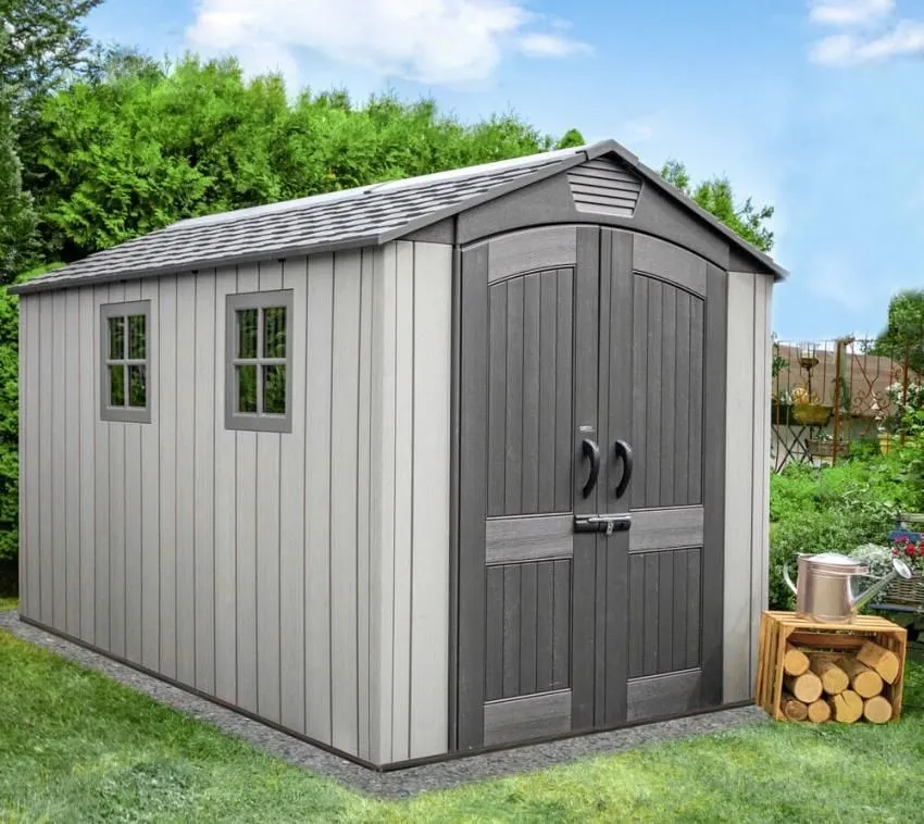 Lifetime Plastikowa Szopa Ogrodowa Terra szary 356x213x228 cm