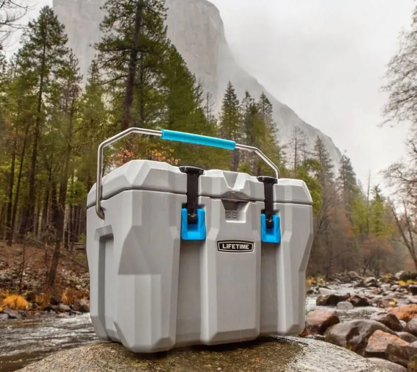 Plastikowa lodówka premium 26 litrów szary 33x55x41 cm