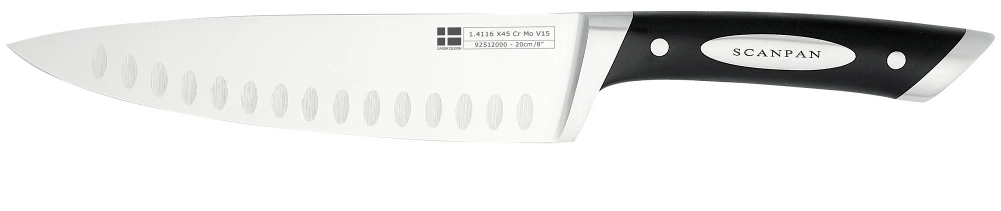 Nóż 20 cm Szefa z wyprofilowanym ostrzem Granton Edge CLASSIC