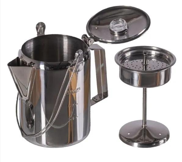 M.PERCOLATOR (9 FILIŻANEK) 14680400 Dzbanek turystyczny stalowy z zaparzaczem