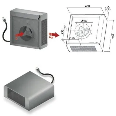 FALMEC Silnik Zewnętrzny 1000 m³/h