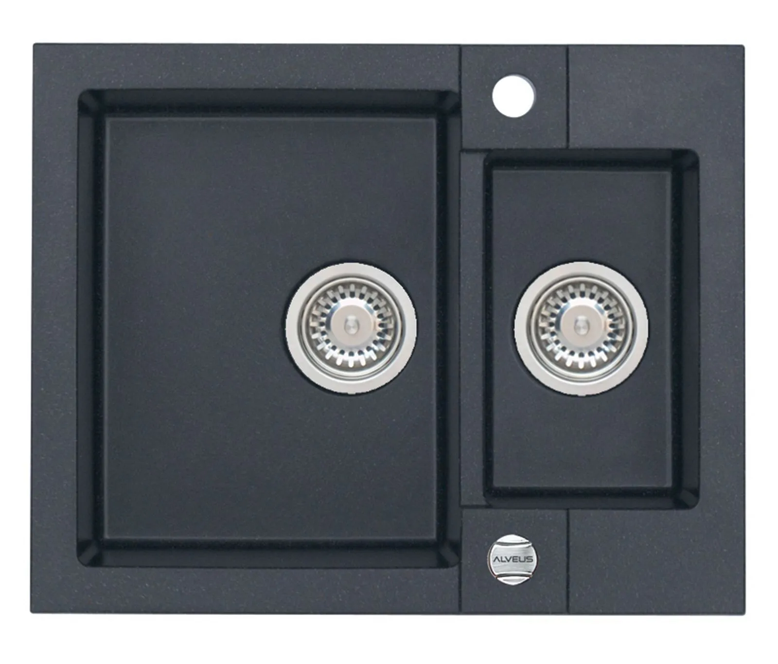 Alveus ROCK 80 kol. 05 twilight (59,5x47,5) zlew Granital+ 1,5kom. z syfonem POP-UP