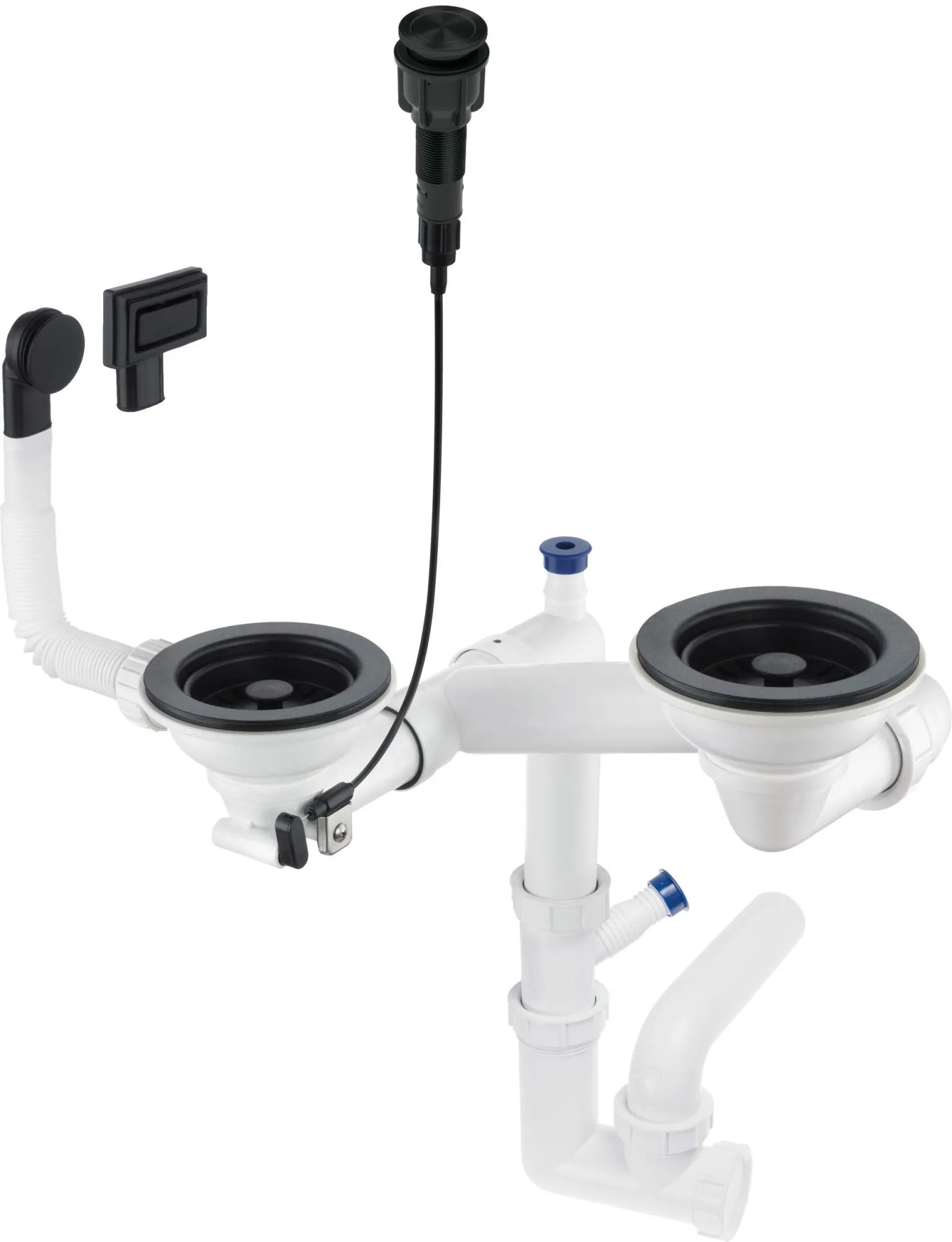 Deante Syfon do zlewozmywaka granitowego 1.5- i 2-komorowego - Space-Saver