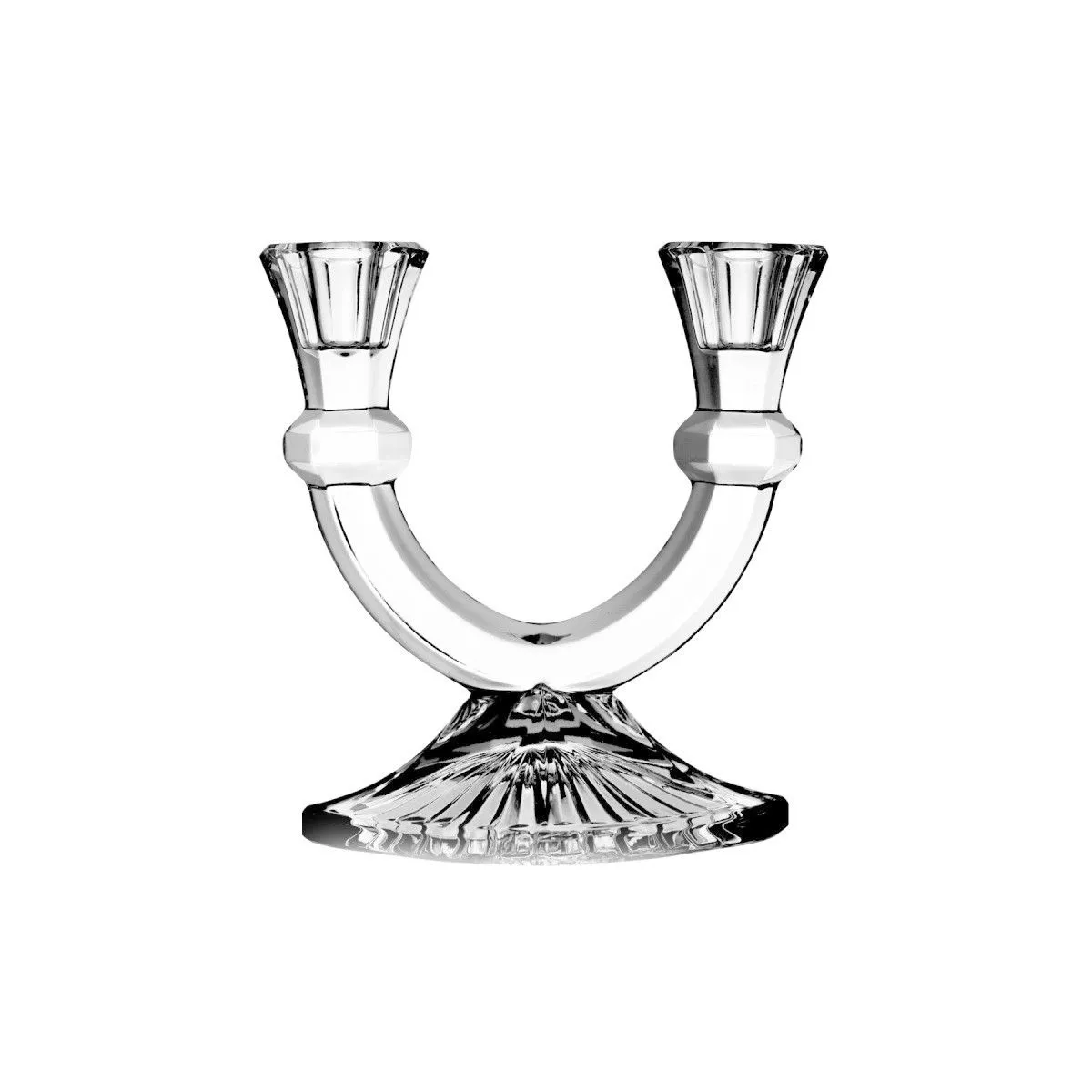 Crystal Julia Mały świecznik kryształowy dwuramienny 16 cm