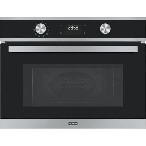 FRANKE Smart FSM 45 MW XS Stal szlachetna/Czarne szkło