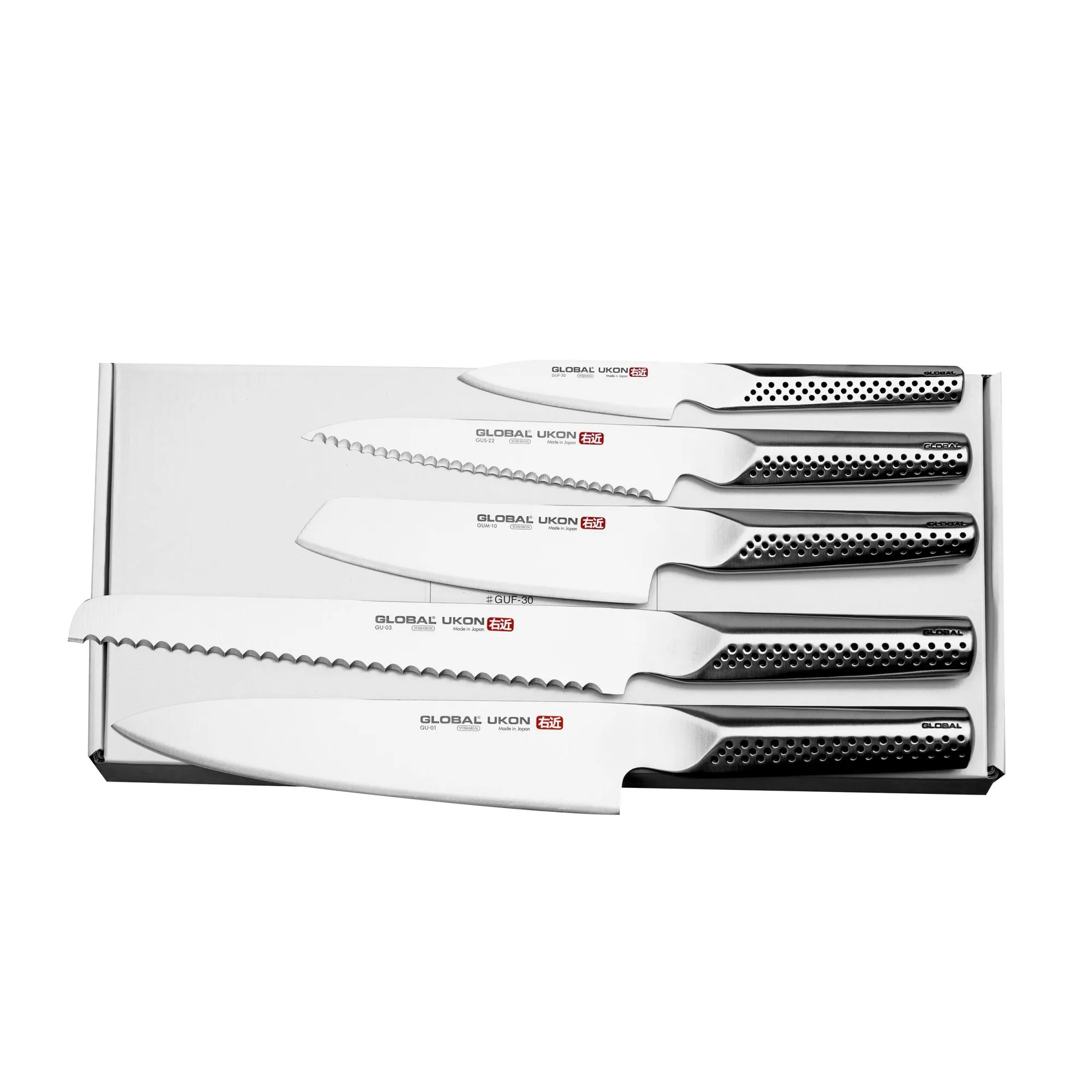 Global Ukon Zestaw 5 noży kuchennych GU-5002
