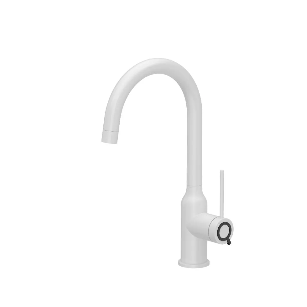 INGRID Q LINE SteelQ bateria kuchenna stal szlachetna kolor snow white, Q Shine - logo pure carbon