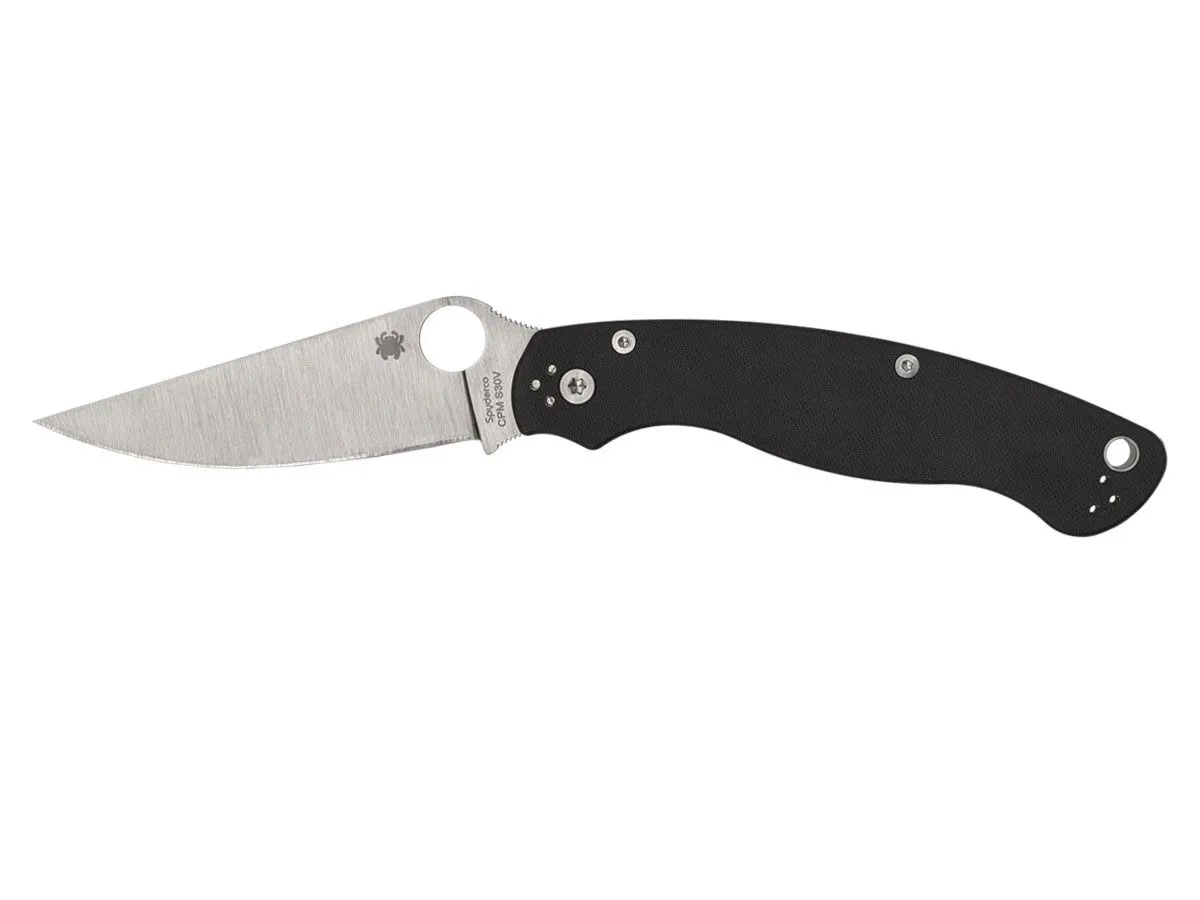 Spyderco MILITARY 2 G-10 BLACK PLAIN C36GP2