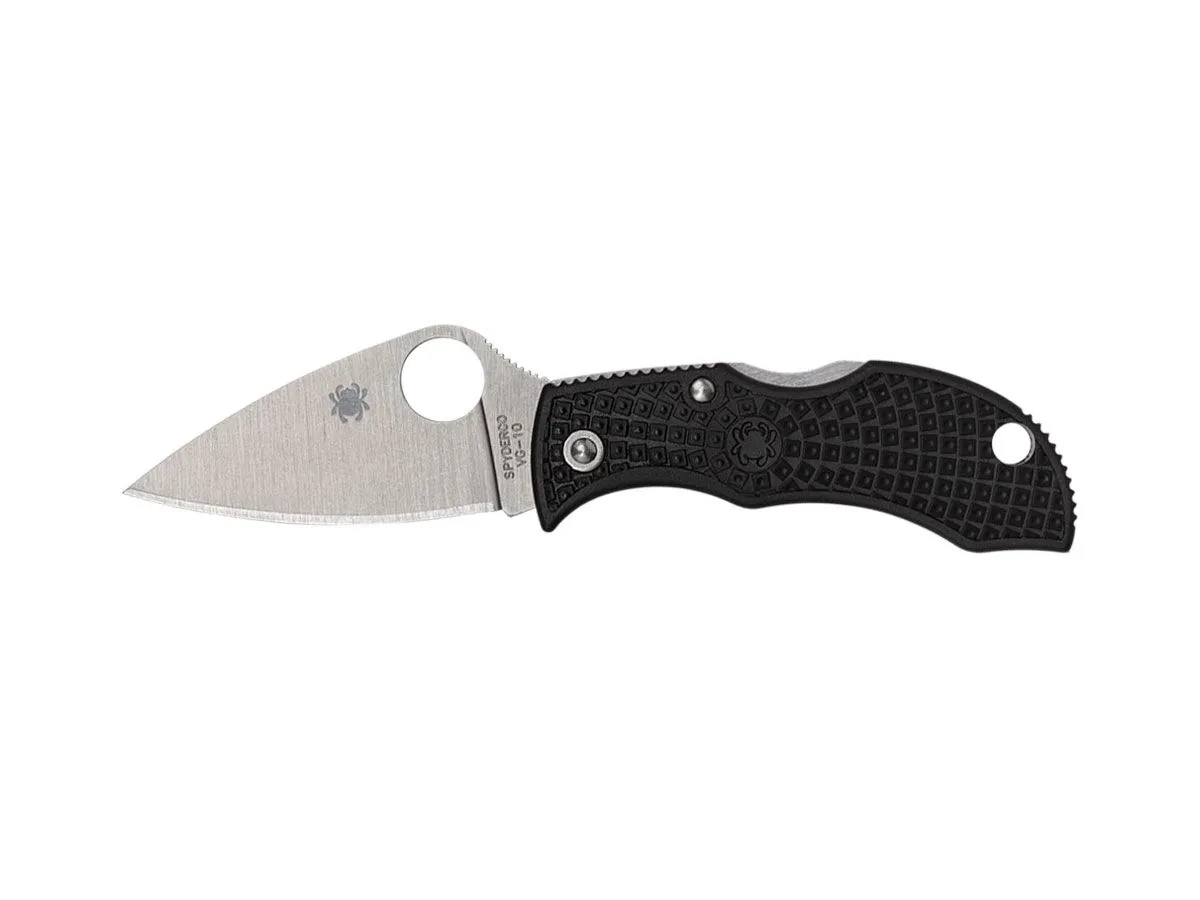 Spyderco MANBUG FRN BLACK LEAF PLAIN MBKLFP