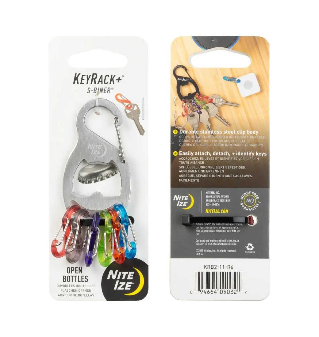 Karabinek na klucze z otwieraczem Nite Ize SBiner KRB2-11-R6