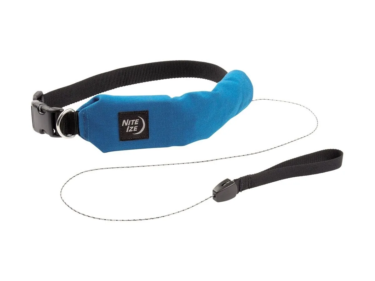 Niteize RADDOG ALL-IN-ONE COLLAR+LEASH MEDIUM Blue RRLM-03-R3