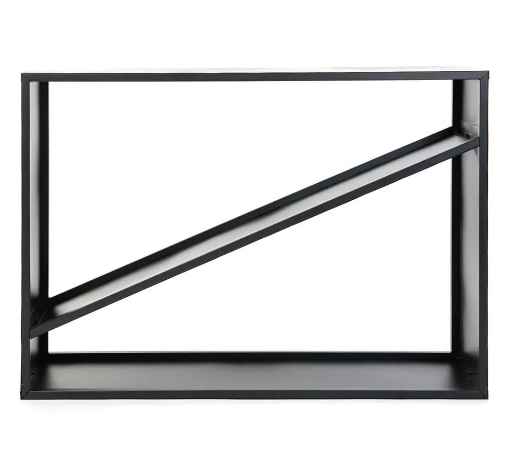 Westmann Stalowy stojak na drewno opałowe Czarny 115x35x80cm