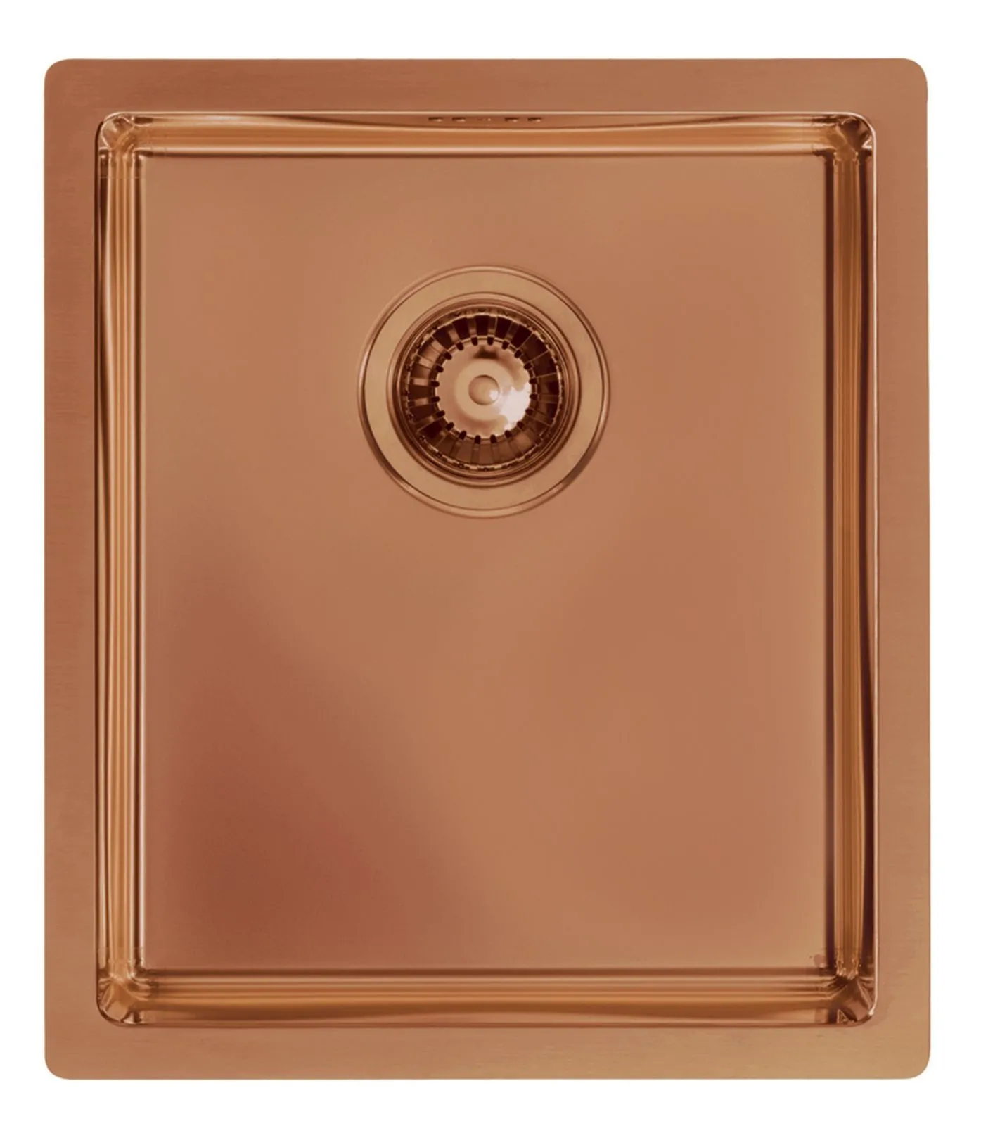 Alveus Monarch QUADRIX 20 MIEDŹ zlewozmywak stalowy 390x450mm