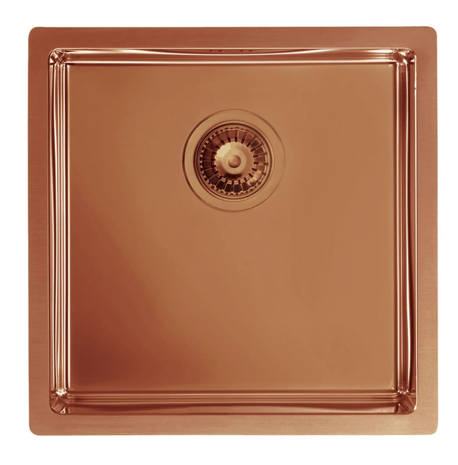 Alveus Monarch QUADRIX 30 MIEDŹ zlewozmywak stalowy 450x450mm