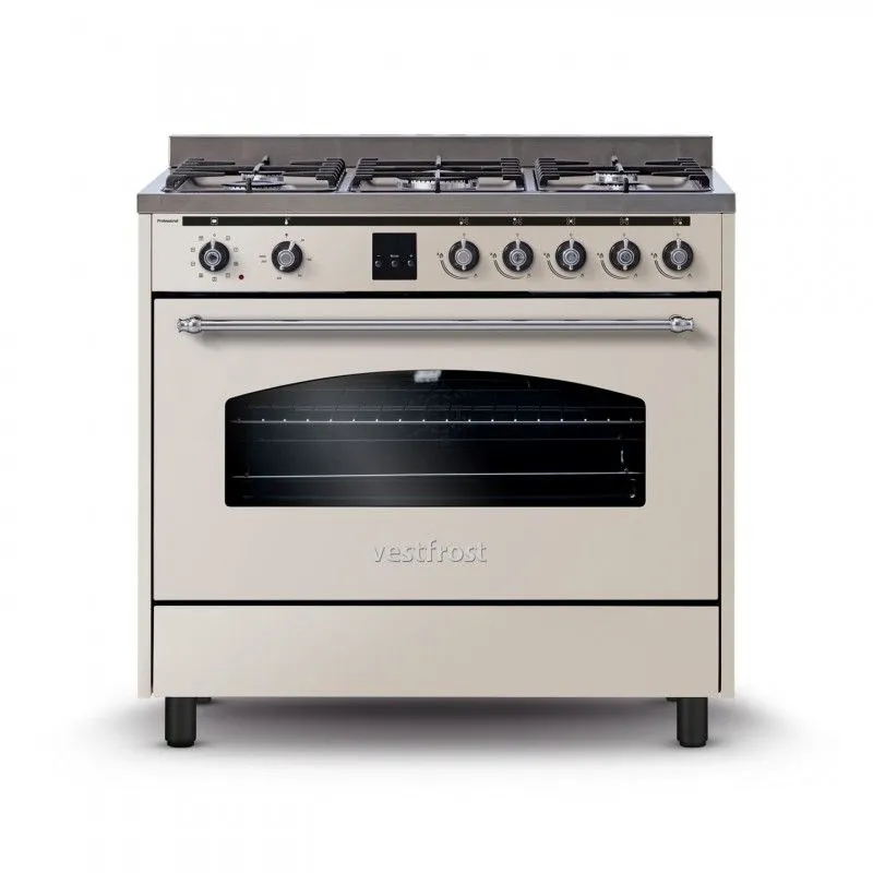 VESTFROST VC-993wnPBG Beżowa Gazowo-elektryczna Kuchnia wolnostojąca kup taniej z kodem FROST10
