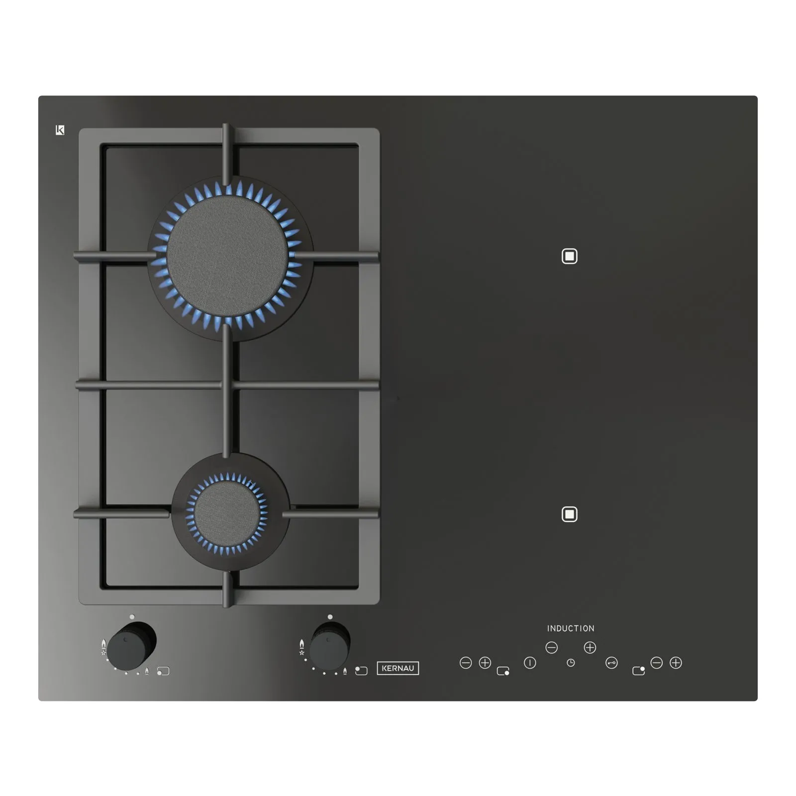 Płyta indukcyjno-gazowa Kernau KIGH 6422 CI B NETN