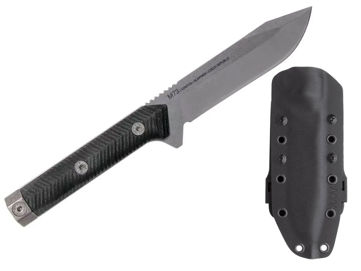 ANV Knives M73 STONEWASH MICARTA BLACK ANVM73-003