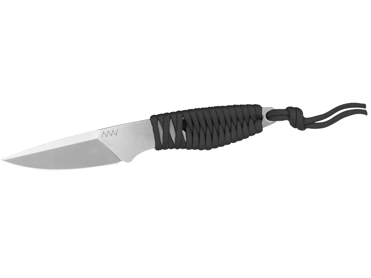 ANV Knives P100 STONEWASH BLACK PARACORD ANVP100-002