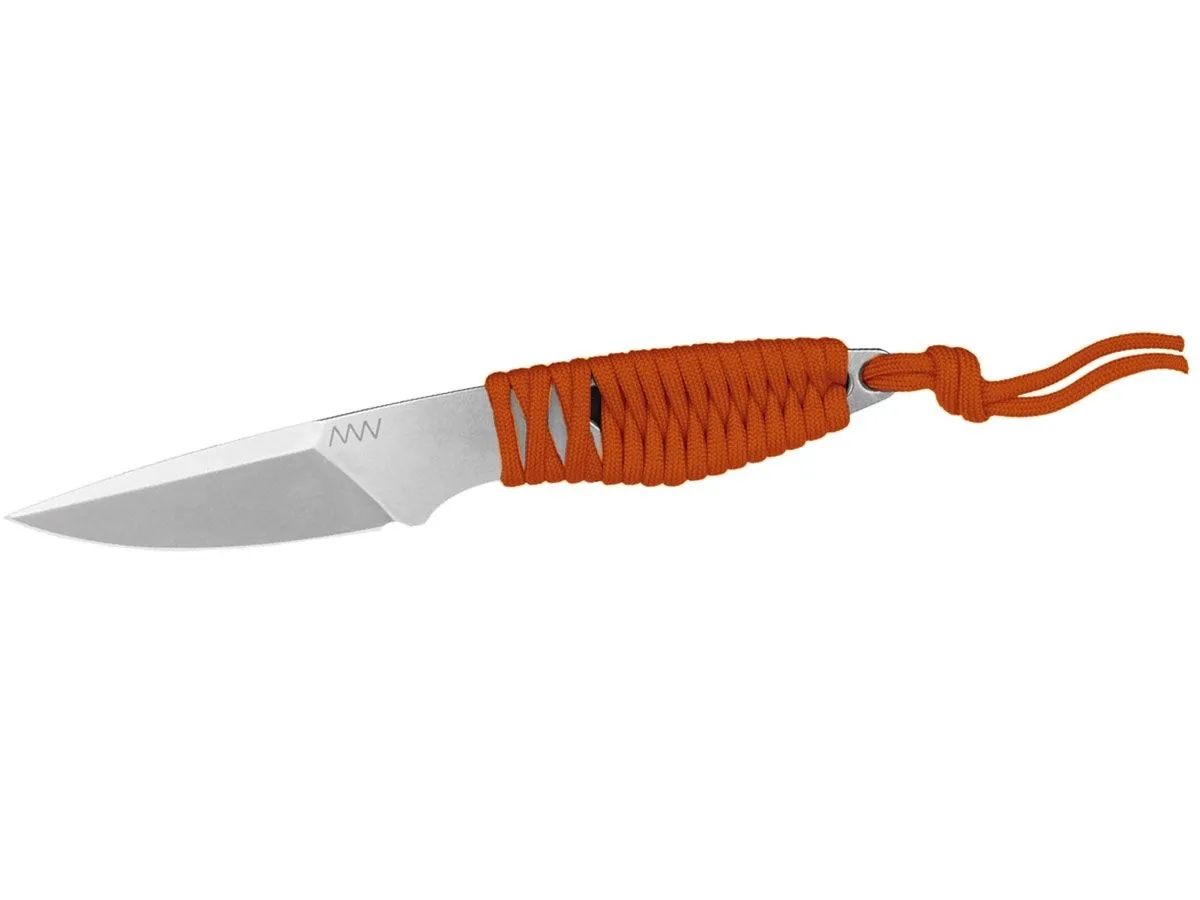 ANV Knives P100 STONEWASH ORANGE PARACORD ANVP100-008