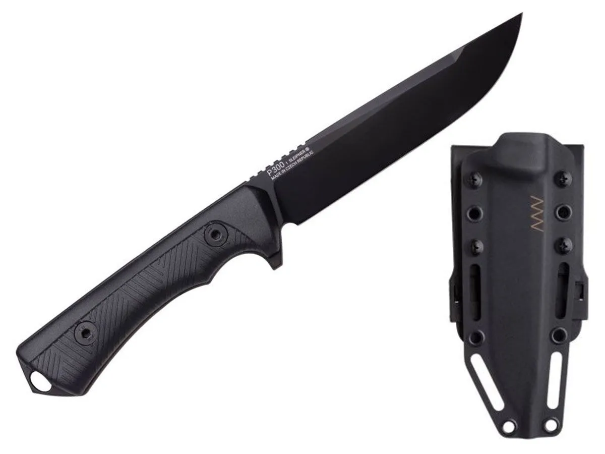 ANV Knives P300 CERAKOTE GRNPU BLACK ANVP300-054