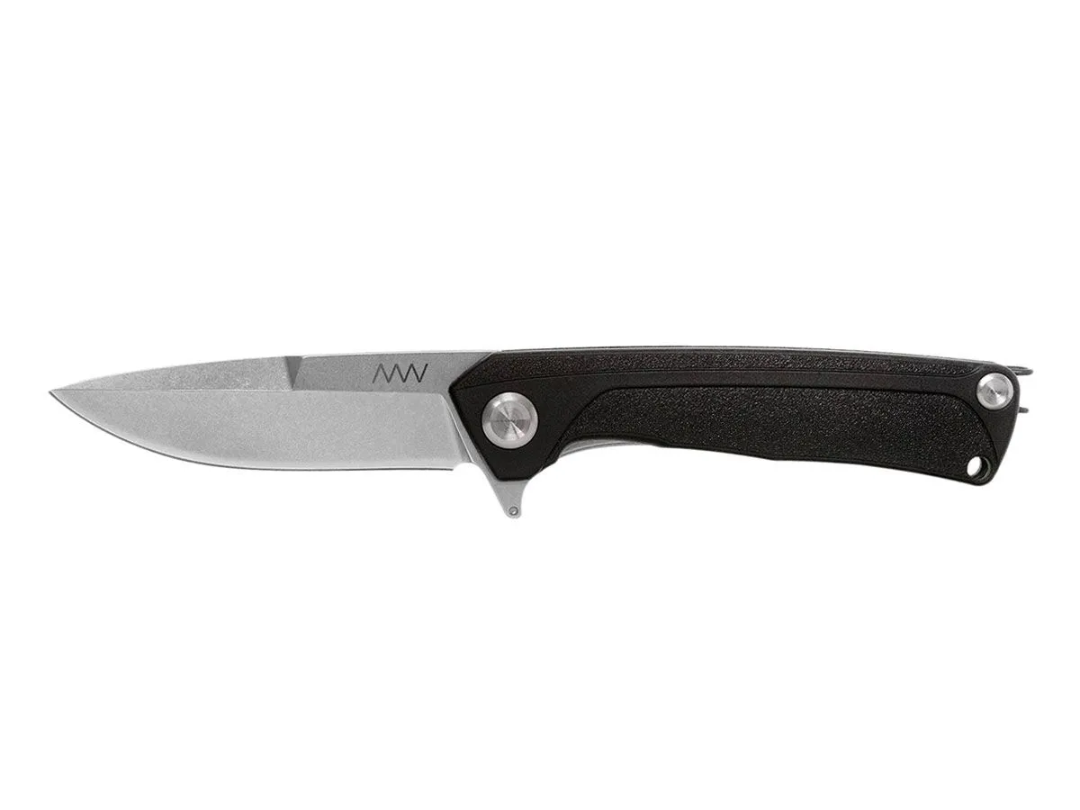 ANV Knives Z100 STONEWASH GRN BLACK ANVZ100-047