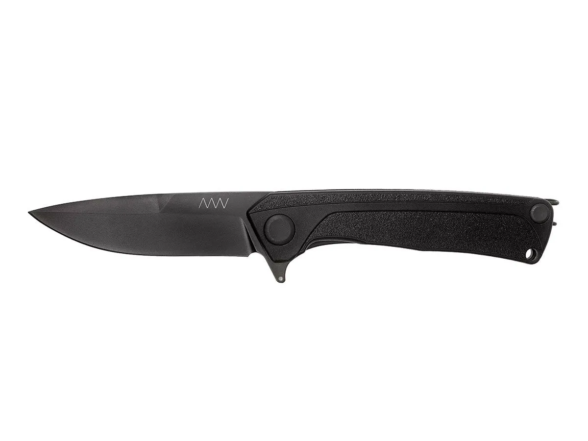 ANV Knives Z100 DLC BLACK GRN BLACK ANVZ100-048