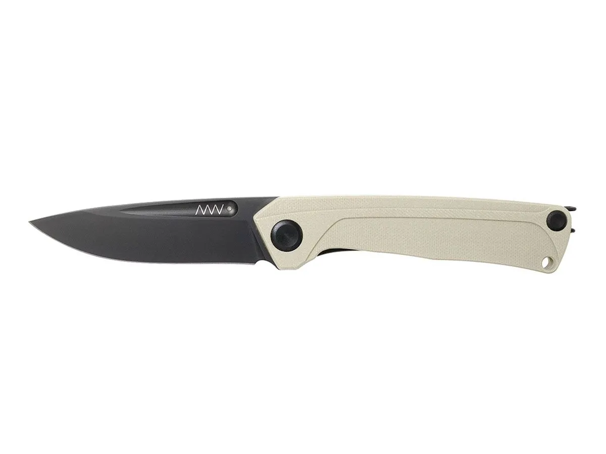 ANV Knives Z200 DLC BLACK G10 WHITE ANVZ200-019