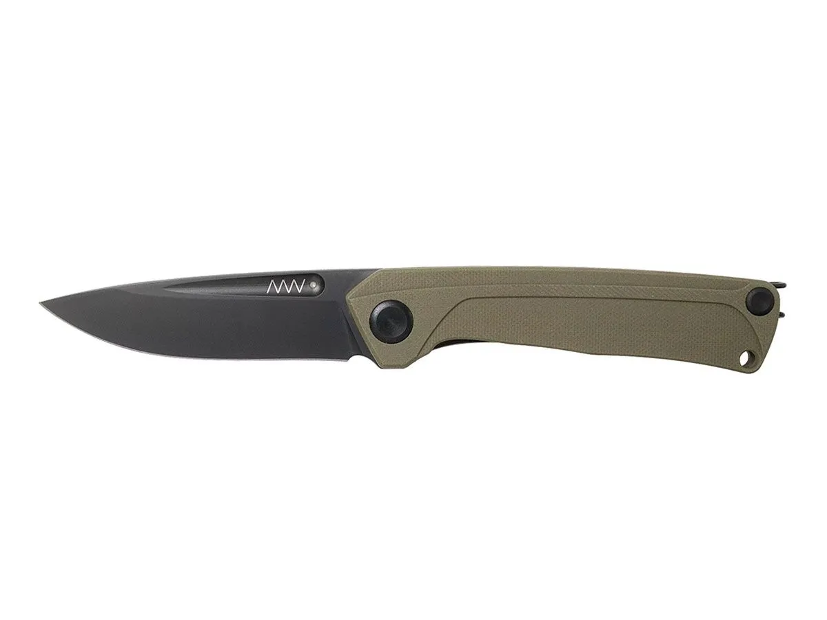 ANV Knives Z200 DLC BLACK G10 OLIVE ANVZ200-021