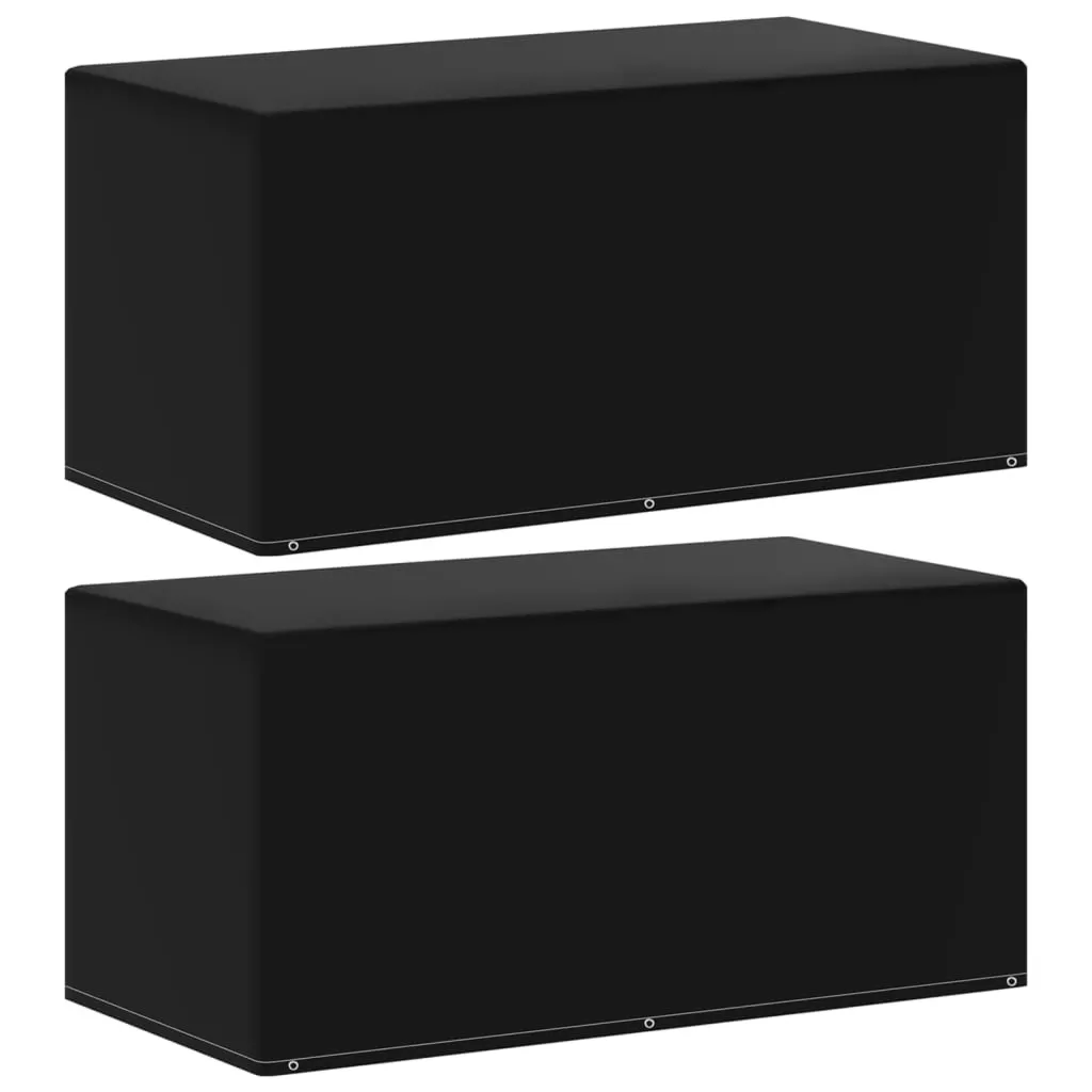 Pokrowce na meble ogrodowe 2 szt. 6 oczek 160x80x75 cm