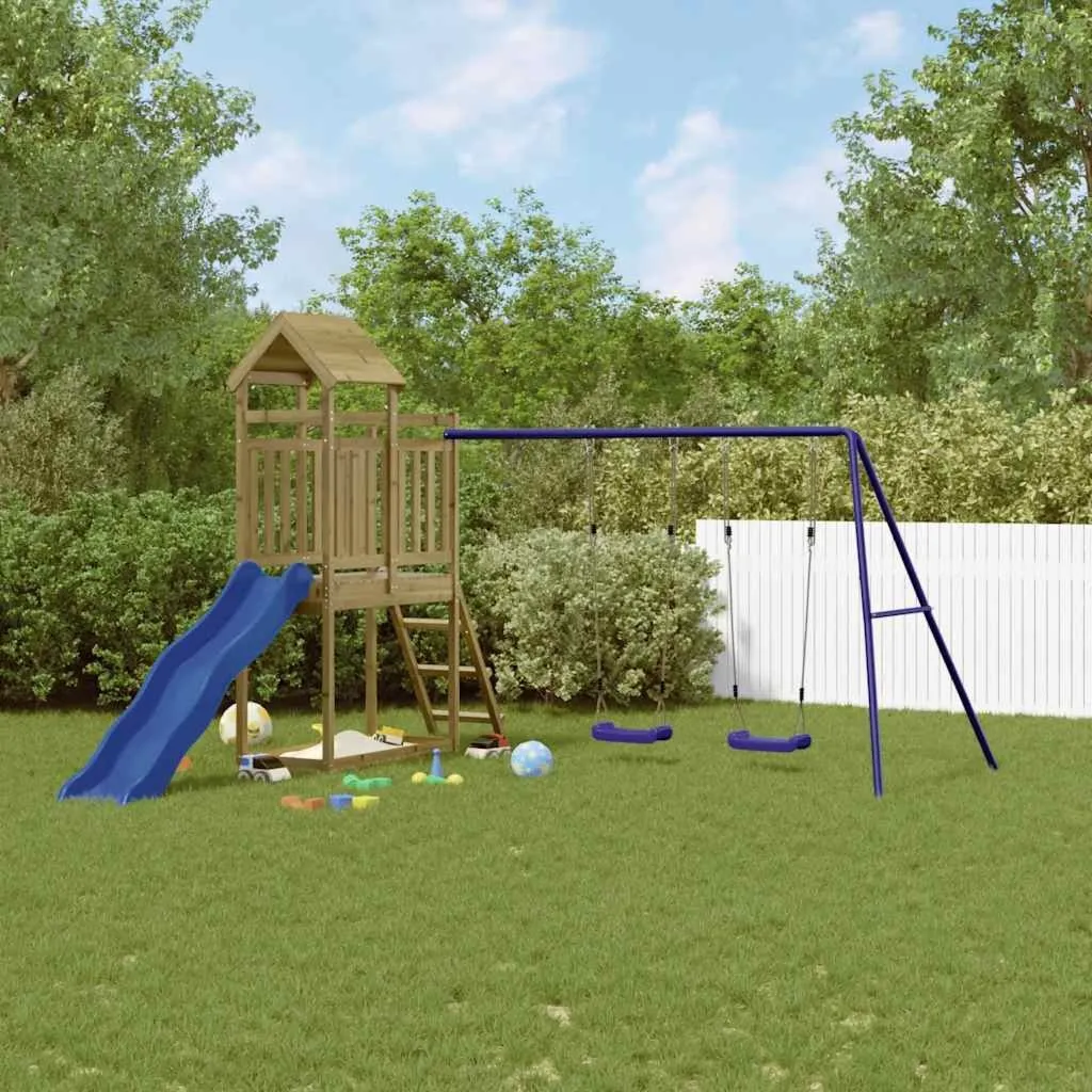 Plac zabaw do ogrodu, impregnowane drewno sosnowe