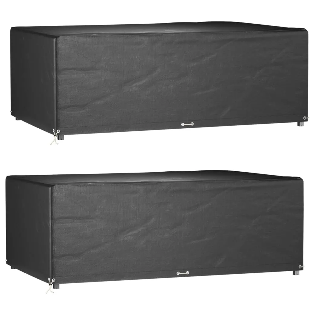 Pokrowce na meble ogrodowe, zestaw 2 szt., 12 oczek, 213x132x75 cm