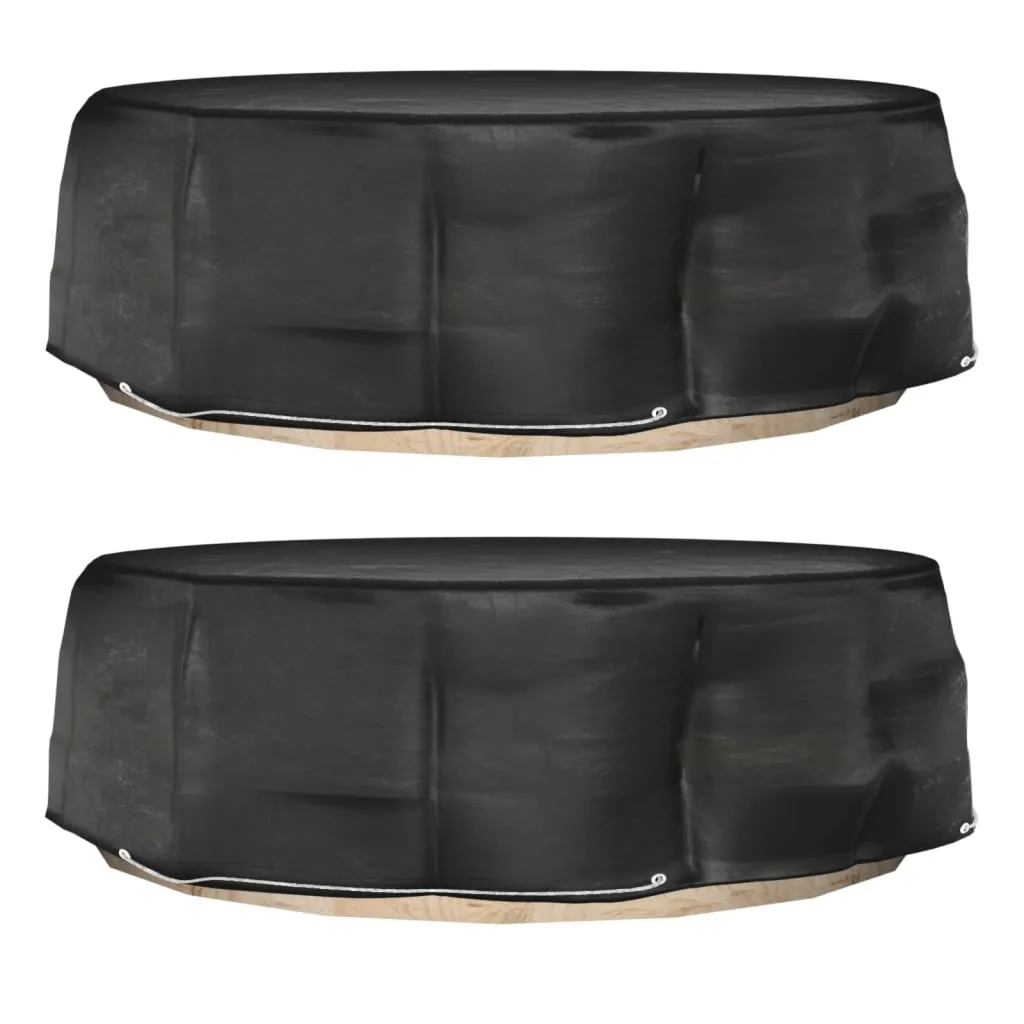 Pokrowce na meble wypoczynkowe, 2 szt., wodoodporne, 10 oczek, 236x67 cm