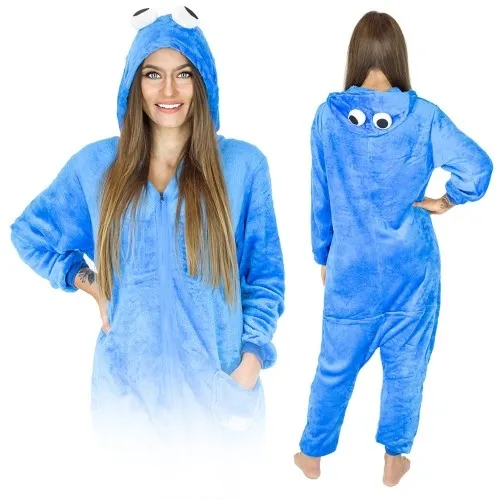 Niebieski elmo Kigurumi Onesie dres piżama kombinezon
