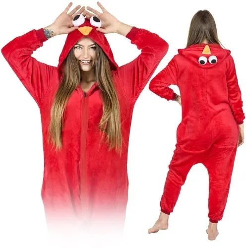 Czerwony elmo Kigurumi Onesie dres piżama kombinezon