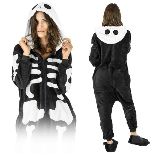 Szkielet Kigurumi Onesie dres piżama kombinezon