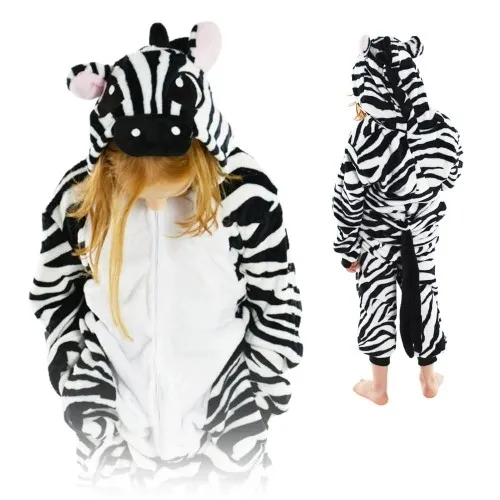 Kigurumi Onesie dla dzieci piżama Zebra