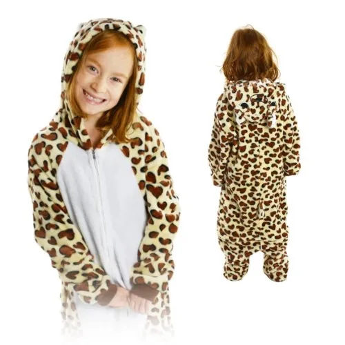 Kigurumi Onesie piżama dla dzieci leopard